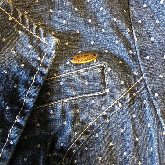 Guess short blue Jean jacket - Picture 9 of 12